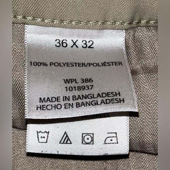 Haggar Men’s Tan Pants Size 36x32 - Picture 3 of 8